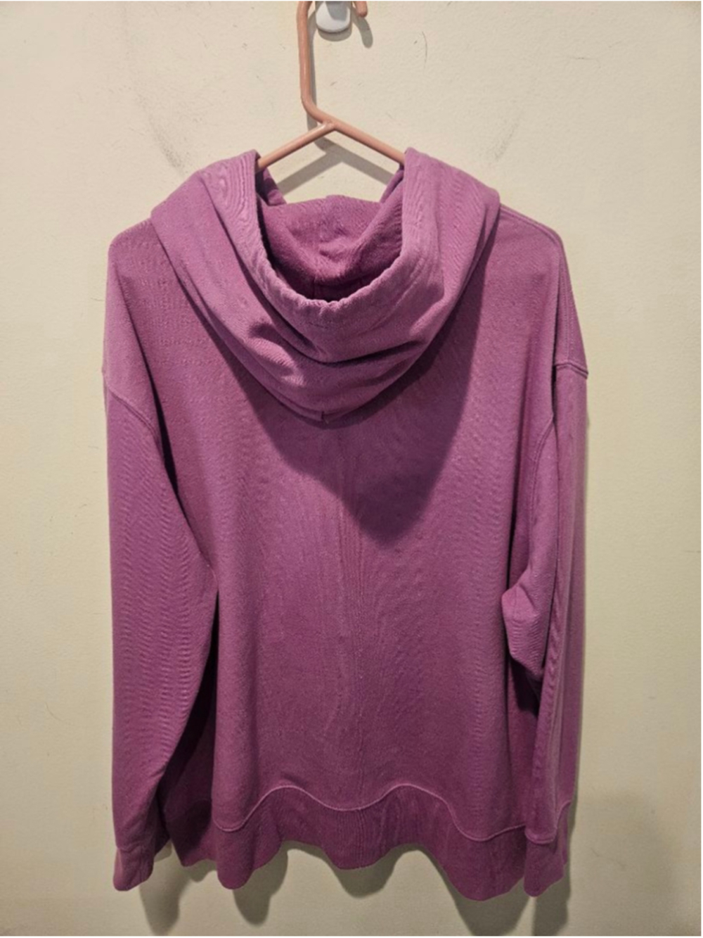 Women's Ivory Ella Purple Oversized Hoodie XL - Picture 5 of 8